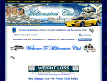 Tablet Screenshot of millionairesclub.globalhitshosting.com