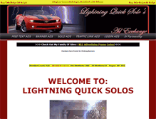 Tablet Screenshot of lightningquicksolos.globalhitshosting.com